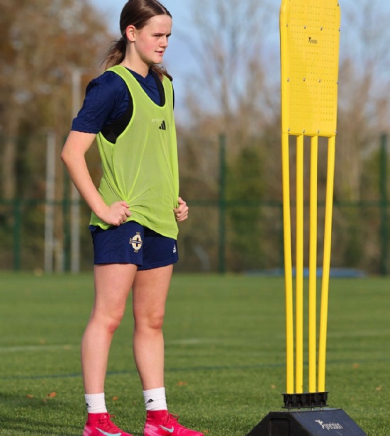 Tara represents NI in the Women's u19 Euro Qualifiers